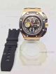 Copy Audemars Piguet Watch Black Dial Black Rubber Yellow Gold  (9)_th.jpg